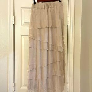 A Rare Bird long layered skirt-hand made with love
